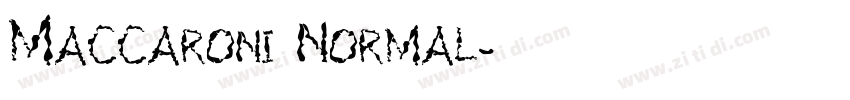 Maccaroni Normal字体转换